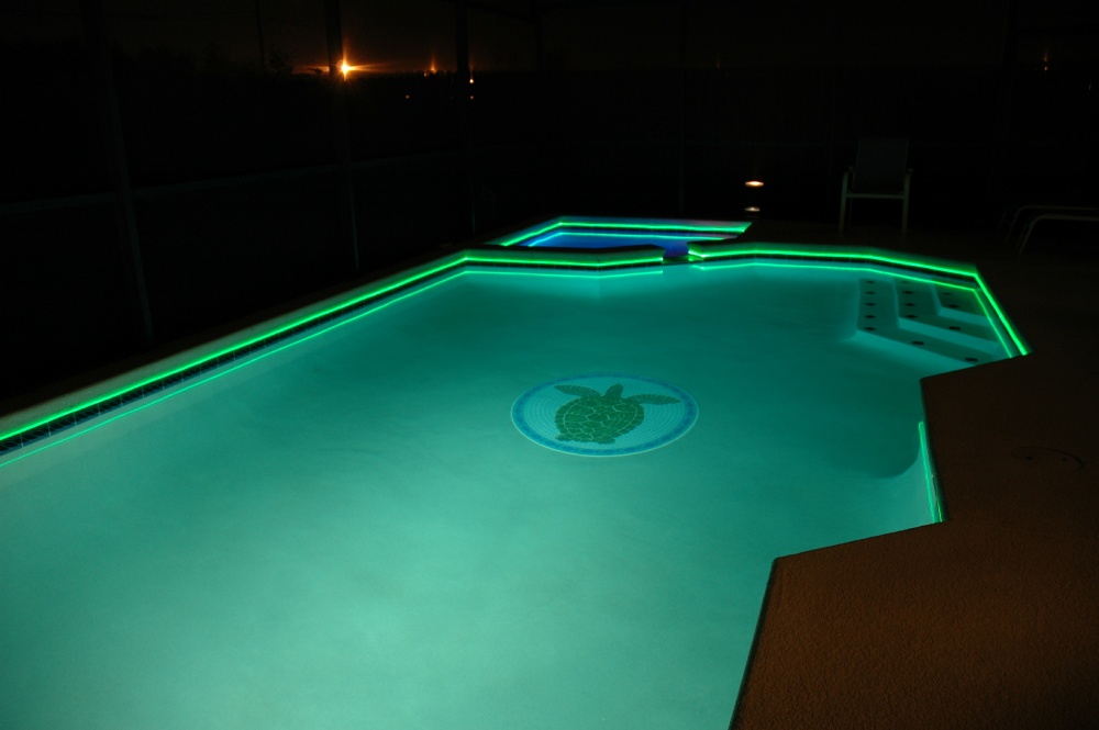 Pool at night