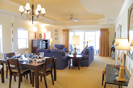 View of Dining/Living from Kitchen area